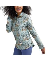 Vera Bradley - French Terry Quarter-zip Sweatshirt With Pockets - Lyst