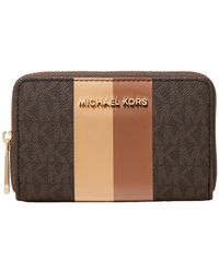 Michael Kors - Jet Set Small Zip Around Card Case - Lyst