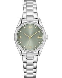 Lacoste - Orologio con Movimento al Quarzo a Tre Lancette da Donna Collezione PARISIENNE con Cinturino in Acciaio Inossidabile Argentato - Lyst