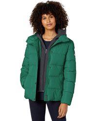 Tommy Hilfiger Women's Quilted Hooded Long Puffer Jacket