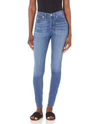True Religion - Halle High Rise Single Needle Super Skinny Jean With Flap And Raw Hem - Lyst