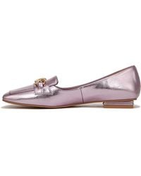 Franco Sarto - S Tiari Slip On Square Toe Loafers Light Pink Metallic 7 M - Lyst