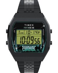 Timex - Black Bracelet Digital Dial Black - Lyst