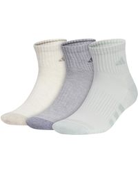 adidas - Cushioned Quarter Socks - Lyst