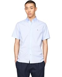 Tommy Hilfiger - Flex Poplin Regular Short Sleeve Shirts - Lyst