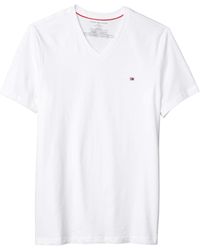 tommy hilfiger white v neck t shirt