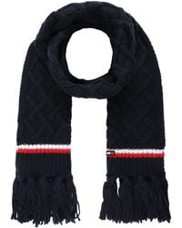 Tommy Hilfiger - Lattice Cable With Stripes Scarf - Lyst
