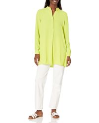 Anne Klein - L/s Pop-over Blouse With Covered Placket - Lyst