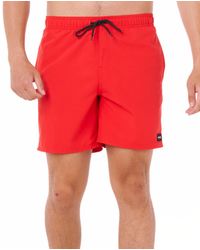 Rip Curl - 17" Volley Elastic Waist Swim Trunks with Fast-Drying Stretch Fabric and Pockets Boardshorts - Lyst