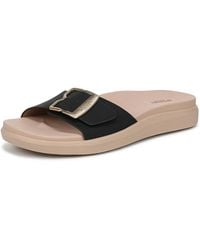 Dr. Scholls - Dr. Scholl's S All Right Slide Sandal Black Tumbled 10 M - Lyst