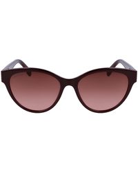 Lacoste - L983s Cat Eye Sunglasses - Lyst