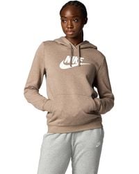 Nike - Sportswear Club Fleece Logo Pullover Hoodie - Lyst