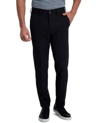 Kenneth Cole - Reaction Stretch Solid Drawstring Slim Fit Flat Front Flex Waistband Dress Pant - Lyst