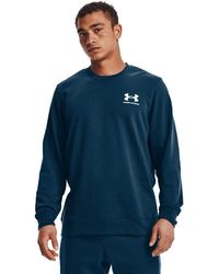 Under Armour - Standard Rival Terry Long Crew Neck T-shirt - Lyst