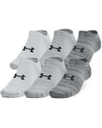 Under Armour - Adult Essential No Show Socks 6 Pack, - Lyst