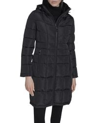 Calvin Klein - Full Length Puffer Coat – Hooded Quilted Winter Jacket With Zip Up - Lyst