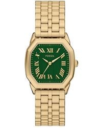 Fossil - Harlow Three-hand Gold-tone Stainless Steel Watch - Lyst