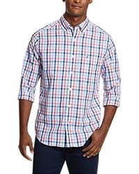 Nautica - Wrinkle Resistant Long Sleeve Button Front Shirt - Lyst