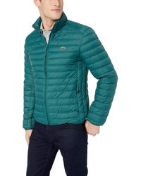 lacoste men's nylon easy pack down jacket