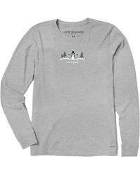 Life Is Good. - . Snowman Outdoor Ls Crusher Tee - Lyst
