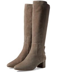 Cole Haan - The Go-To Block Heel Tall Boot 45 Mm (Irish Coffee Suede) Boots - Lyst