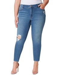 Jessica Simpson - Plus Size Adored Curvy High Rise Ankle Skinny - Lyst
