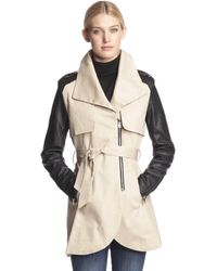 French Connection Combo Tulip Trench Coat - Natural