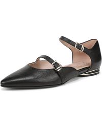 Naturalizer - Harmony Mary Jane Flat Black Leather 6.5 W - Lyst