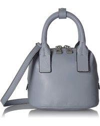 Vince Camuto Kimi Leather Zip Top Small Satchel Bag - Blue