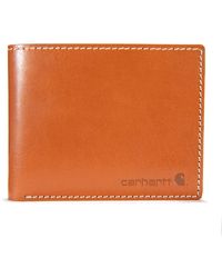 Carhartt - Buff Tanned Leather Rough Cut Bifold Wallet - Lyst