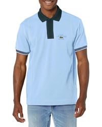 Lacoste - Contemporary Collection's Short Sleeve Classic Fit Color Blocked Polo Shirt - Lyst