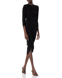 Norma Kamali - Womens Long Sleeve Diana Gown Cocktail Dress - Lyst