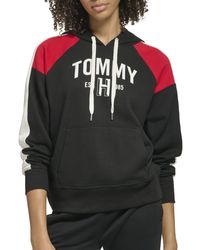 Tommy Hilfiger - Relaxed Fit Athletic Blocking Printed Graphic On Chest Hoodie - Lyst