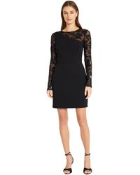 Donna Morgan - One Shoulder Illusion Floral Sequin Party Dresses For - Lyst