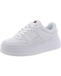 Tommy Hilfiger - Giahn Faux Leather Lace Up Casual And Fashion Sneakers - Lyst