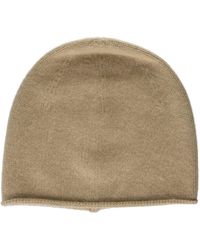 Vince - S Boiled Cashmere Rolled Edge Beanie,camel,os - Lyst