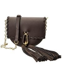 Zac Zac Posen Belay Zipped Saddle - Fringe in Black | Lyst