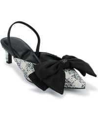 Karl Lagerfeld - Paris Sharla Bow Everyday Mule Heeled Sandal - Lyst