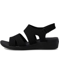 Skechers - Arya Modern Mus Bbk Black S Comfortable Sandals 163420 - Lyst