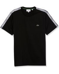 Lacoste - S Contemporary Collections Short Sleeve Regular Fit Taping Tee T-shirt - Lyst