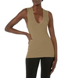 Enza Costa - Womens Essential Sleeveless U Neck Tank Top Cami Shirt - Lyst
