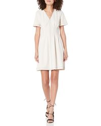 Maggy London - Short Sleeve Fit And Flare Scuba Crepe Dress - Lyst