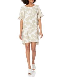 Emporio Armani - | Bt Sleeve Print Mini Dress - Lyst