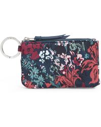Vera Bradley - Performance Twill Deluxe Zip Id Case Wallet With Rfid Protection - Lyst