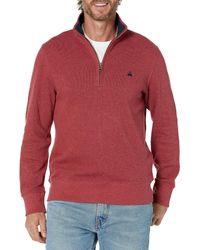 Brooks Brothers - Ribbed French Terry Half-zip - Lyst