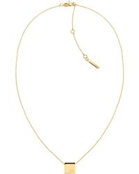 Calvin Klein - Jewelry Yellow Gold Pendant Necklace Color: Yellow Gold - Lyst