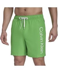 Calvin Klein - Swim Swim Trunk,green,large - Lyst