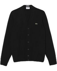 Lacoste - Classic Fit Long Sleeve Cashmere Cardigan Button Sweater - Lyst