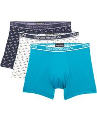 Emporio Armani - 3 Pack Core Logo Band Boxer Brief Eagle Print - Lyst