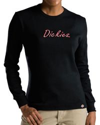 Dickies - Long Sleeve Embroidered Tee,black,large - Lyst